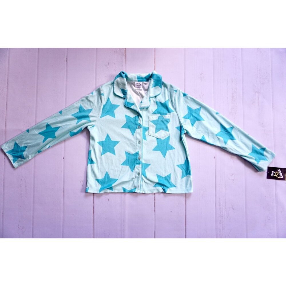 Art Class 'Stars' Long Sleeve Coat Pajama Top - Size L (10/12), NWT - Picture 2 of 9